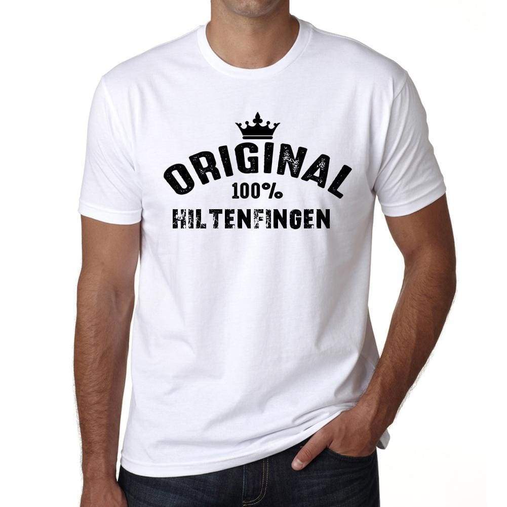 Hiltenfingen 100% German City White Mens Short Sleeve Round Neck T-Shirt 00001 - Casual