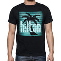hilton, beach holidays in hilton, beach t shirts, Men's Short Sleeve Round Neck T-shirt 00028