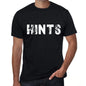 Hints Mens Retro T Shirt Black Birthday Gift 00553 - Black / Xs - Casual