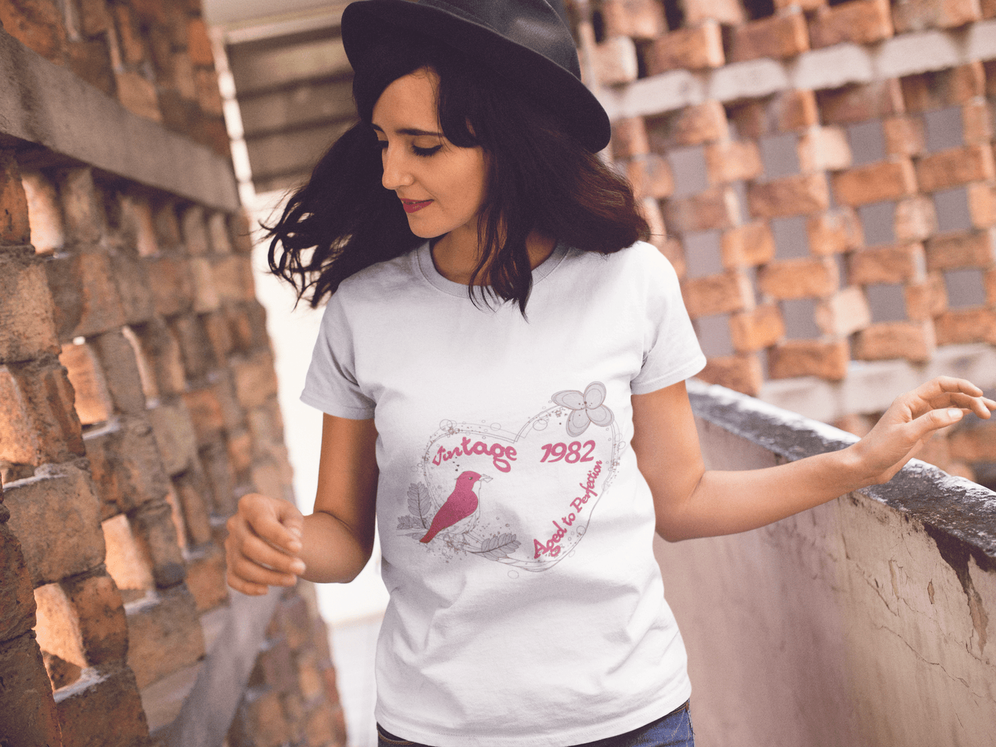 1991 Damen Kurzarm-Rundhals-T-Shirt 00143