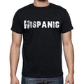 Hispanic , white letters, Men's Short Sleeve Round Neck T-shirt 00007