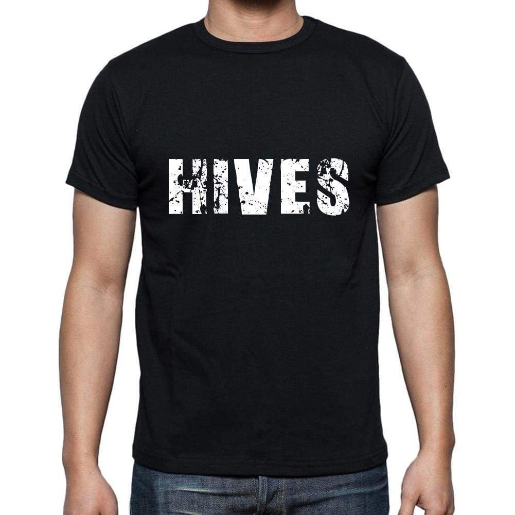 Hives Mens Short Sleeve Round Neck T-Shirt 5 Letters Black Word 00006 - Casual