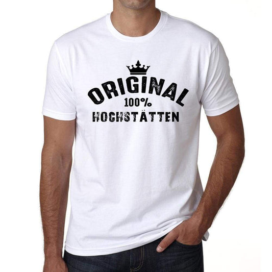 Hochstätten 100% German City White Mens Short Sleeve Round Neck T-Shirt 00001 - Casual