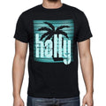 holly, beach holidays in holly, beach t shirts, Men's Short Sleeve Round Neck T-shirt 00028