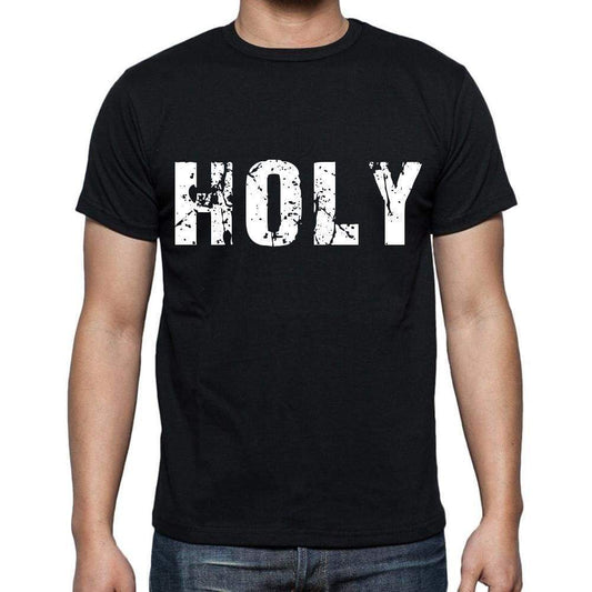 Holy Mens Short Sleeve Round Neck T-Shirt Black T-Shirt En