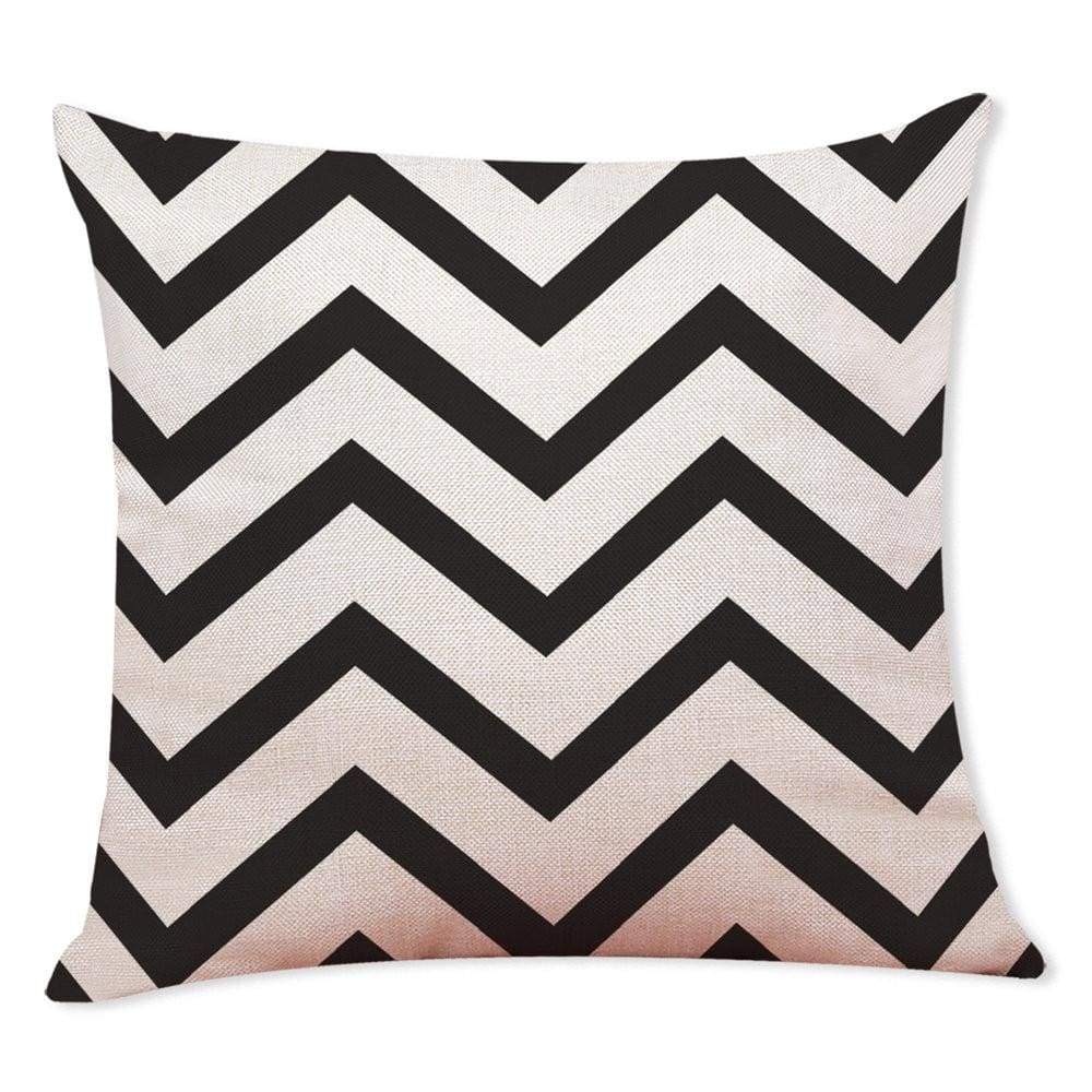 Home Decor Cushion Cover Black And White Geometry Throw Pillowcase Pillow Covers - Ultrabasic