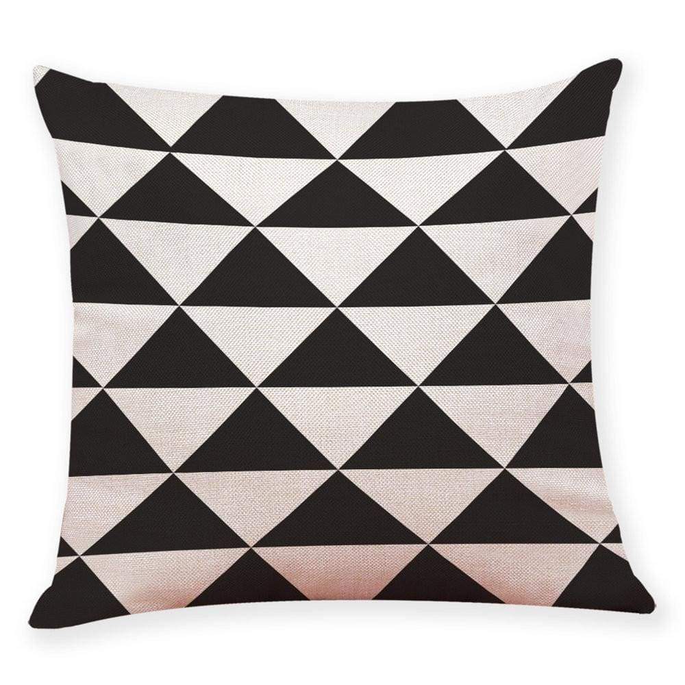 Home Decor Cushion Cover Black And White Geometry Throw Pillowcase Pillow Covers - Ultrabasic