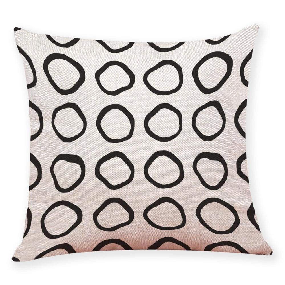 Home Decor Cushion Cover Black And White Geometry Throw Pillowcase Pillow Covers - Ultrabasic