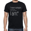 Homer Simpson quote t shirts,"I never apologize. I'm s",t shirts men,black