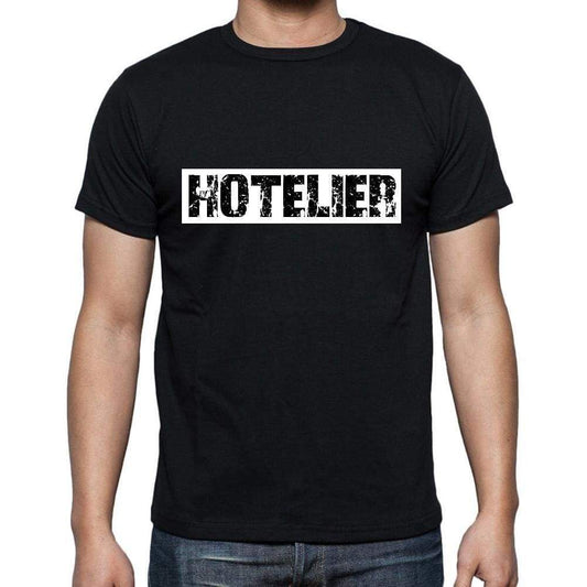 Hotelier T Shirt Mens T-Shirt Occupation S Size Black Cotton - T-Shirt