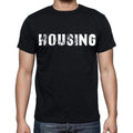housing Men's Short Sleeve Round Neck T-shirt , Black T-shirt EN