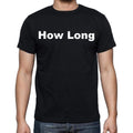How Long Men's Short Sleeve Round Neck T-shirt