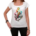 Howling Wolf, White Women's T-shirt, 100% cotton 00188