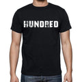 hundred Men's Short Sleeve Round Neck T-shirt , Black T-shirt EN