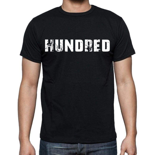 Hundred Mens Short Sleeve Round Neck T-Shirt Black T-Shirt En