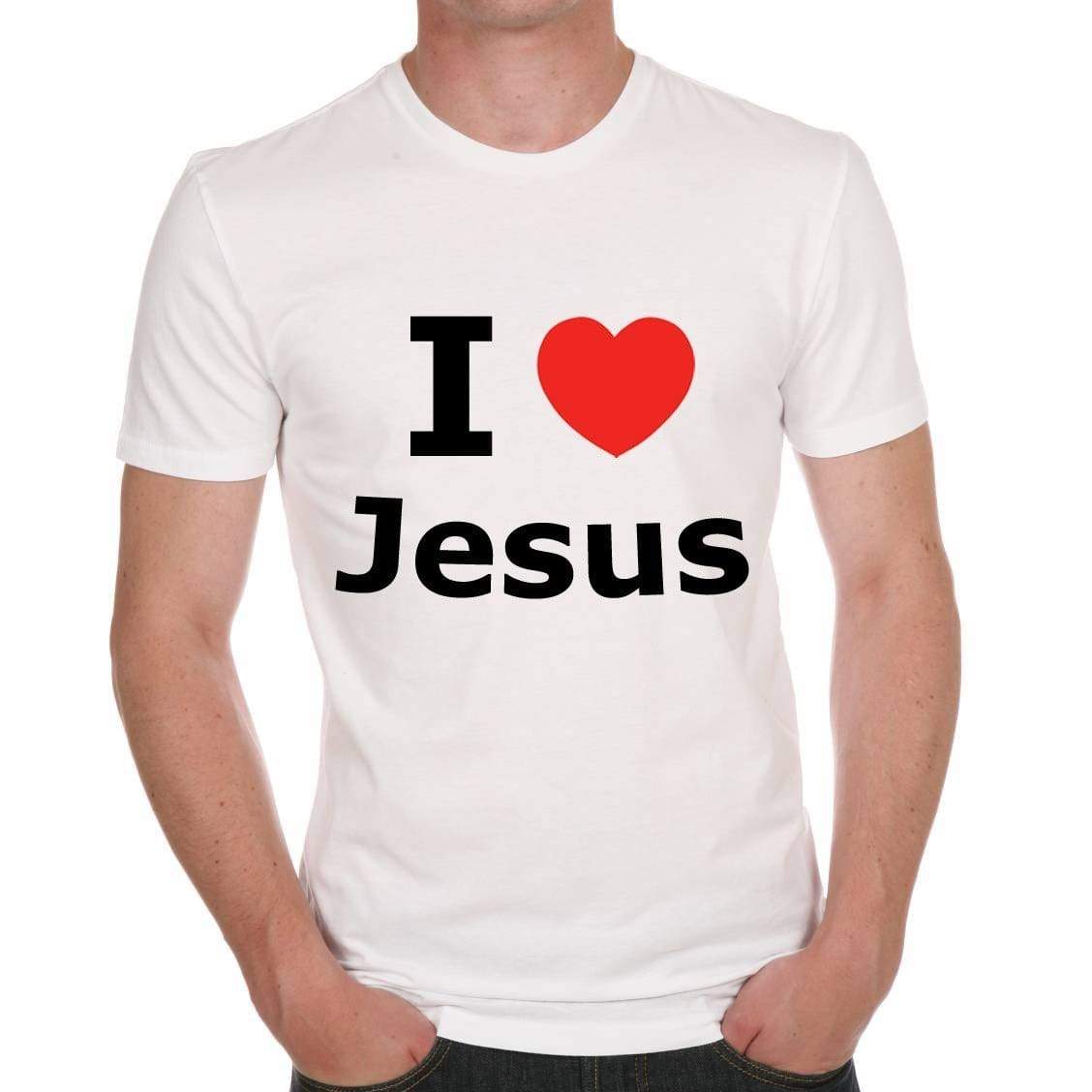 I Love Jesus Men Mens T-Shirt One In The City