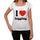 I Love Legging Womens Short Sleeve Round Neck T-Shirt 00037 - Casual