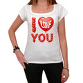 I Love You Balloons, Tshirt, White Women's T-shirt 00157