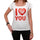 I Love You Balloons Tshirt White Womens T-Shirt 00157