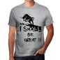 I Shall Be Great Grey Mens Short Sleeve Round Neck T-Shirt Gift T-Shirt 00370 - Grey / S - Casual