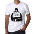 I Want Change Men's tee, White, 100% Cotton 00164