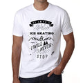 ICE SKATING, I love extreme sport, White, Men's Short Sleeve Round Neck T-shirt 00290