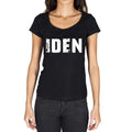 iden, German Cities Black, Damen Kurzarm-Rundhals-T-Shirt 00002