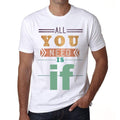 if, Men's Short Sleeve Round Neck T-shirt 00025