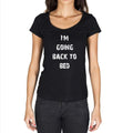 I'm Going Back To Bed Black, Gift Tshirt, Black Women's T-shirt 00206