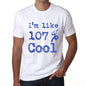 Im Like 100% Cool White Mens Short Sleeve Round Neck T-Shirt Gift T-Shirt 00324 - White / S - Casual
