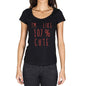 Im Like 100% Cute Black Womens Short Sleeve Round Neck T-Shirt Gift T-Shirt 00329 - Black / Xs - Casual