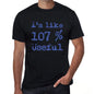 Im Like 100% Useful Black Mens Short Sleeve Round Neck T-Shirt Gift T-Shirt 00325 - Black / S - Casual
