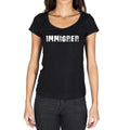 immigrer, French Dictionary, Women's Short Sleeve Round Neck T-shirt 00010