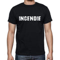 incendie, French Dictionary, Men's Short Sleeve Round Neck T-shirt 00009