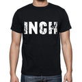 Zoll Herren-Kurzarm-T-Shirt mit Rundhalsausschnitt, 4 Buchstaben Schwarz
