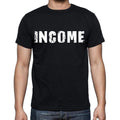 income Men's Short Sleeve Round Neck T-shirt , Black T-shirt EN