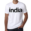 India Men's Short Sleeve Round Neck T-shirt 00067
