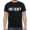 infant Men's Short Sleeve Round Neck T-shirt , Black T-shirt EN