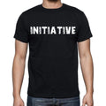 initiative Men's Short Sleeve Round Neck T-shirt , Black T-shirt EN
