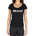 inkasso, Damen Kurzarm-Rundhals-T-Shirt 00021