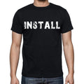 install Men's Short Sleeve Round Neck T-shirt , Black T-shirt EN