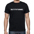 institutionnel, French Dictionary, Men's Short Sleeve Round Neck T-shirt 00009