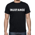insurance Men's Short Sleeve Round Neck T-shirt , Black T-shirt EN