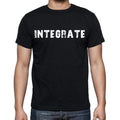 integrate Men's Short Sleeve Round Neck T-shirt , Black T-shirt EN