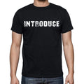 introduce , white letters, Men's Short Sleeve Round Neck T-shirt 00007