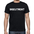 investment Men's Short Sleeve Round Neck T-shirt , Black T-shirt EN