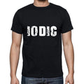 iodic Men's Short Sleeve Round Neck T-shirt , 5 letters Black , word 00006