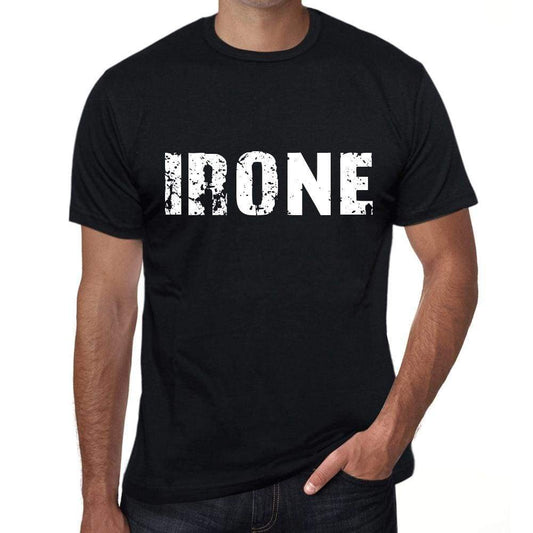 Irone Mens Retro T Shirt Black Birthday Gift 00553 - Black / Xs - Casual