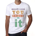 it, Men's Short Sleeve Round Neck T-shirt 00025