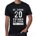 It Took 20 Years To Look This Good Men's T-shirt Black Birthday Gift 00478